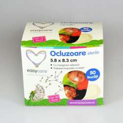 Pansamente oculare EASYCARE sterile, pentru adulti 5,8×8,3cm 1 buc