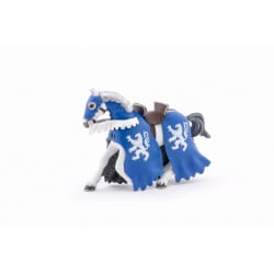 Papo figurina cal cu armura albastra