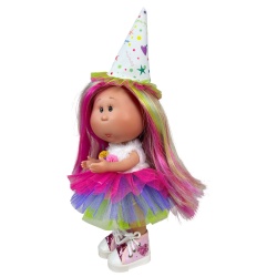 Papusa Nines D'Onil, Colectia Little Mia, Mia Happy Birthday, cu miros de vanilie, 23 cm - Img 3