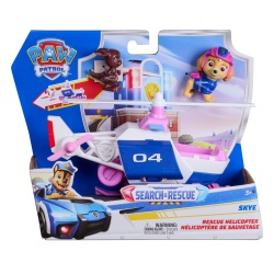 PATRULA CATELUSILOR CAUTARE SI SALVARE SET FIGURINA SKYE SI VEHICUL ELICOPTER