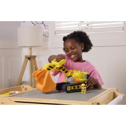 PATRULA CATELUSILOR RUBBLE SI ECHIPA VEHICUL BULDOZER MULTIFUNCTIONAL 2 IN 1 - Img 4