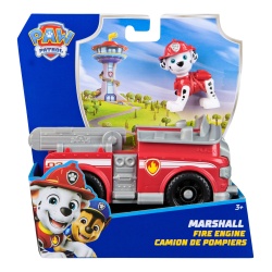 PATRULA CATELUSILOR SET VEHICUL DE BAZA MASINA DE POMPIERI SI FIGURINA MARSHALL - Img 1