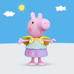 PEPPA PIG SET TINUTA DE PRIMAVARA CU FIGURINA PEPPA SI ACCESORII 15CM - Img 6