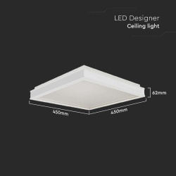 PLAFONIERA LED 24W 3IN1 - ALB - Img 3