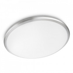 Plafoniera LED integrat Philips Twirly, 1x17W, 1700 lm, lumina calda, Gri