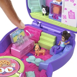 POLLY POCKET SET GENTUTA ANIMALUT CATELUS IN PIJAMA CU ACCESORII - Img 5