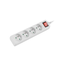 Prelungitor Lanberg 1.5m, 4 prize alb