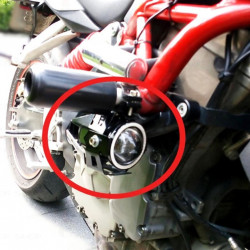 Proiector LED cu Lupa, Angel Eye ALB si Devil Eye RED, alimentare 12V, pentru Off-Road, ATV, SSV, UTV - Img 9