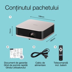 PROJECTOR EPSON EF-61R ROSE QUARTZ - Img 6