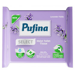 PUFINA SELECT HARTIE IGIENICA UMEDA LAVANDA