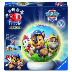 PUZZLE 3D GLOB PATRULA CATELUSILOR CU LED