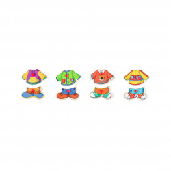 Puzzle din lemn cu butoni - Imbraca-l pe Sebastian - Img 3