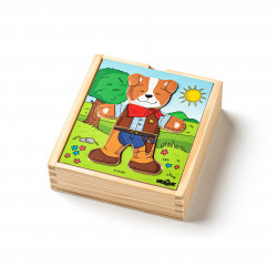 Puzzle din lemn - Imbraca catelul - Img 2