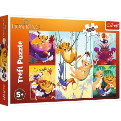 PUZZLE TREFL 100 DISNEY CURAJOSUL REGE LION - Img 1