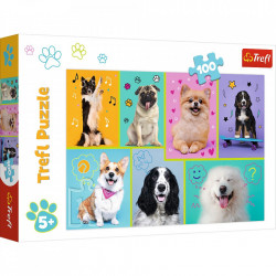 Puzzle trefl 100 in lumea cateilor - Img 1