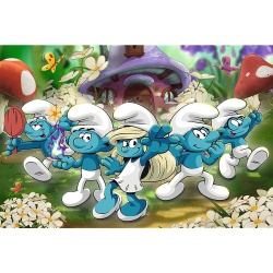 PUZZLE TREFL 100 STRUMFII FACETI CUNOSTINTA CU STRUMFII - Img 2