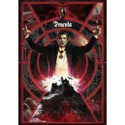 PUZZLE TREFL 1000 PREMIUM PLUS UNIVERSAL MONSTERS SALA GROAZEI DRACULA - Img 2