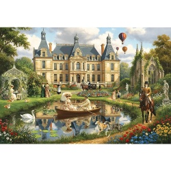 PUZZLE TREFL 1500 PALATUL DE LANGA APA - Img 2