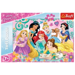 PUZZLE TREFL 200 PRINTESELE DISNEY INTR-O SEARA DE POVESTE - Img 3