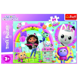 PUZZLE TREFL 24 MAXI GABBYS DOLLHOUSE CASA LUI GABBY - Img 4