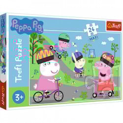 Puzzle trefl 24 maxi purcelusa peppa pig - Img 1