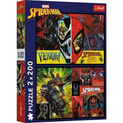 PUZZLE TREFL 2X200 SPIDER MAN ZI SI NOAPTE - Img 1