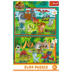 PUZZLE TREFL 2X70 JURASSIC WORLD UNIVERSUL JURASSIC PARK - Img 4