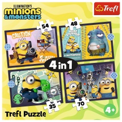 PUZZLE TREFL 4IN1 NOILE AVENTURI ALE MINIONILOR - Img 6