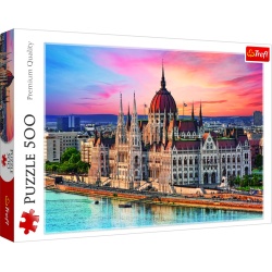 PUZZLE TREFL 500 ORASUL BUDAPESTA - Img 1