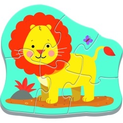 PUZZLE TREFL BABY CLASIC ANIMALE SAFARI 8 PIESE - Img 3