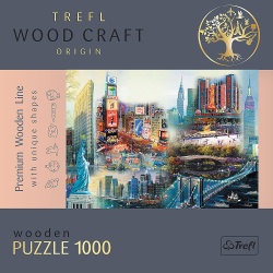 PUZZLE TREFL DIN LEMN 1000 PIESE NEW YORK - Img 5