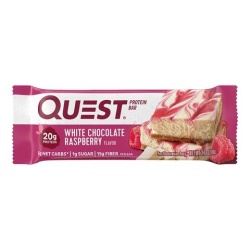 Quest Protein Bar, Baton Proteic, Cu Aroma De Ciocolata Alba Si Zmeura, 60g - Img 2