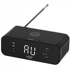 RADIO CU CEAS INCARCARE WIRELESS AD 1192 NEGRU ADLER - Img 2
