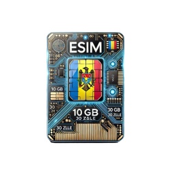 Roaming eSIM 10GB date, eSIM de Mare Viteza pana la 5G, valabil 30 zile din momentul activarii, Moldova