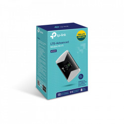ROUTER TP-LINK wireless. portabil, 4G Mobile Wi-Fi, 300Mbps, Internal LTE Modem, SIM card slot, TFT screen display, rechargeable battery, micro SD card slot "M7450" - Img 3
