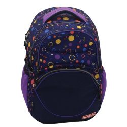 RUCSAC HERLITZ ZIPPER CUBE: ERGONOMIC, SPATIOS, POLIESTER RECICLAT REZISTENT LA APA, BRETELE AJUSTABILE, BANDA/FERMOARE REFLECTORIZANTE, MOTIV PATTERNS
