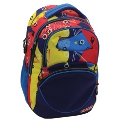 RUCSAC ZIPPER CUBE 43X29X22CM ABSTRACT