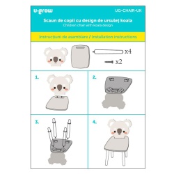 Scaun copii,design ursulet koala, U-Grow - Img 3