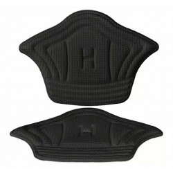 Set 10 buc. (5 seturi) de pernite protectie calcaie pentru incaltaminte, autoadezive, din spuma moale si material textil, culoare NEAGRA - Img 2