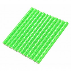 Set 12 ornamente din material reflectorizant pentru spite bicicleta, culoare verde - Img 1