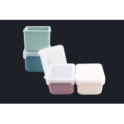 SET 2 RECIPIENTE SILICON, MELII, BLUE MINT - Img 3