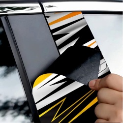 Set 2 stickere decorative pentru stalpii usilor, print autoadeziv de inalta rezolutie, dimensine 2 buc x 50 x 22 cm , cod: AVX-SSU-24 - Img 3