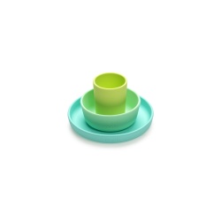 SET 3 RECIPIENTE SILICON HRANA BEBE, MELII, BLUE&LIME&MINT - Img 3
