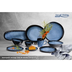 SET 4 BOLURI OVALE CERA.16 CM,SERENITY - Img 3