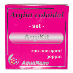 SET ARGINT COLOIDAL "ARGIKIT" (forte 100ml+Argipuff 100ml+BB-puff 50ml) 30ppm AGHORAS