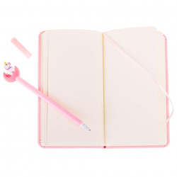 Set Cadou pentru Copii, Caiet cu Unicorn finisat cu piele ecologica + Pix cu Unicorn - Img 4