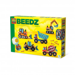 Set creativ Beedz - Margele de calcat Autovehicule de constructie