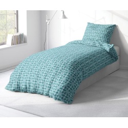 Set de pat single bumbac, 92 gsm, River - Img 2