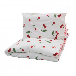 SET DE PAT SINGLE BUMBAC CHERRY - Img 2