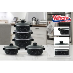 SET GATIT 10 PIESE EMAILAT , PETRA